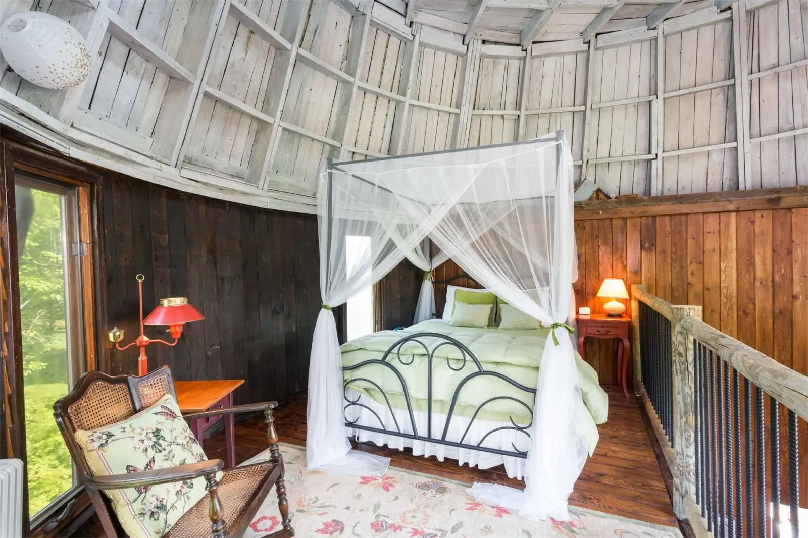 Bedroom inside the Tyringham Gingerbread House estate