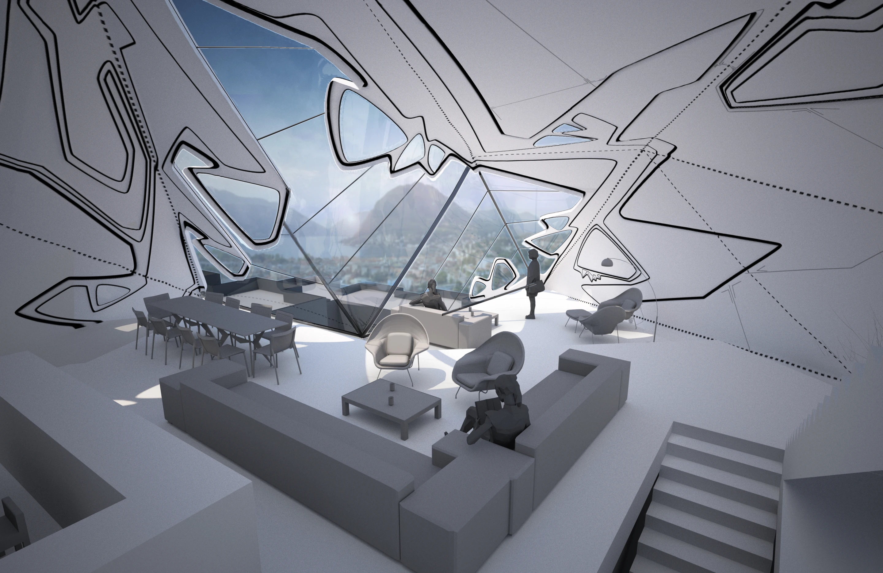 Inside the crystal (Image: Tom Wiscombe Design)