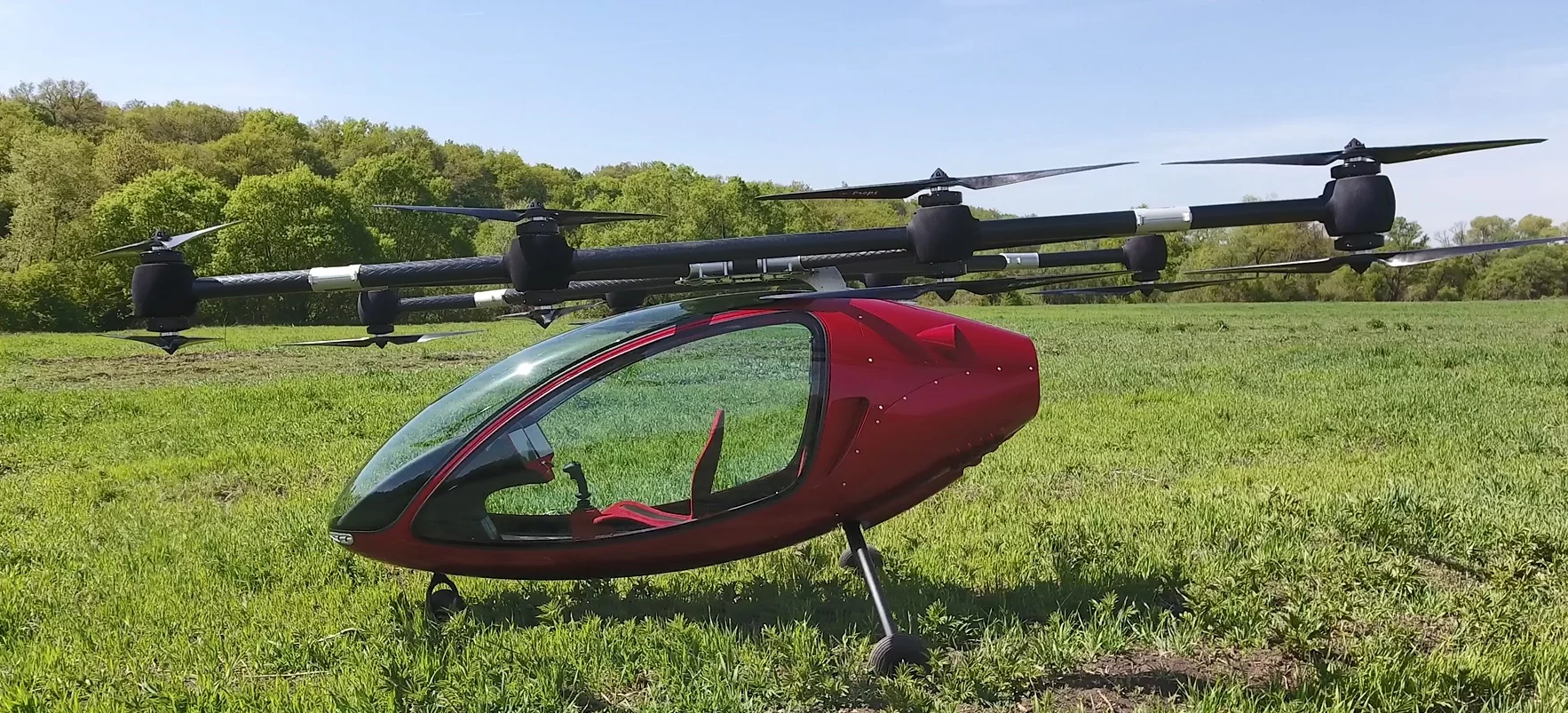 Passenger Drone, which is built to carry people autonomously from point A to point B