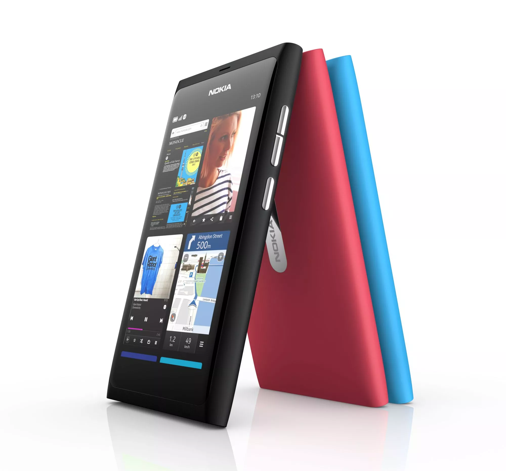 Nokia has unveiled the N9, its first smartphone featuring the MeeGo mobile operating system