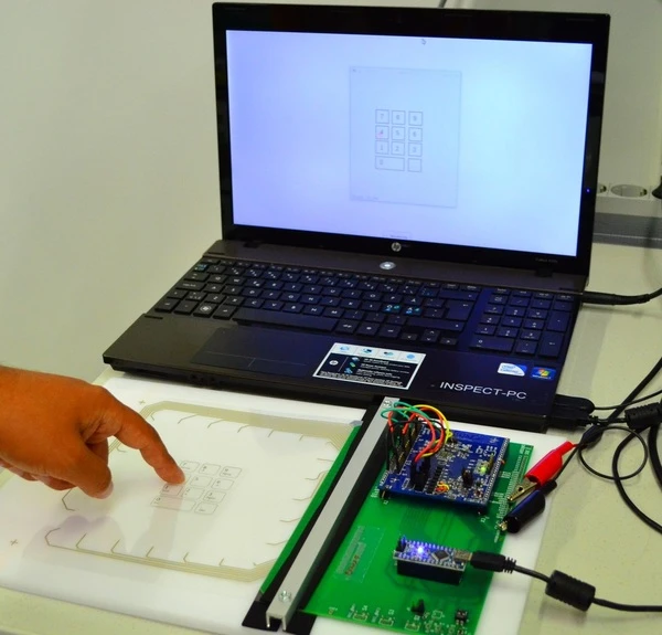 The Qii's electronics are built into a bendable plastic for now, but could be printed on a smaller scale and onto almost any material, even paper