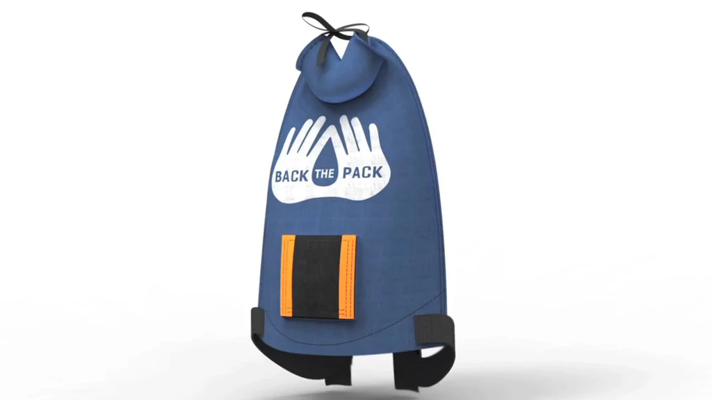 The WaterWear pack features adjustable straps