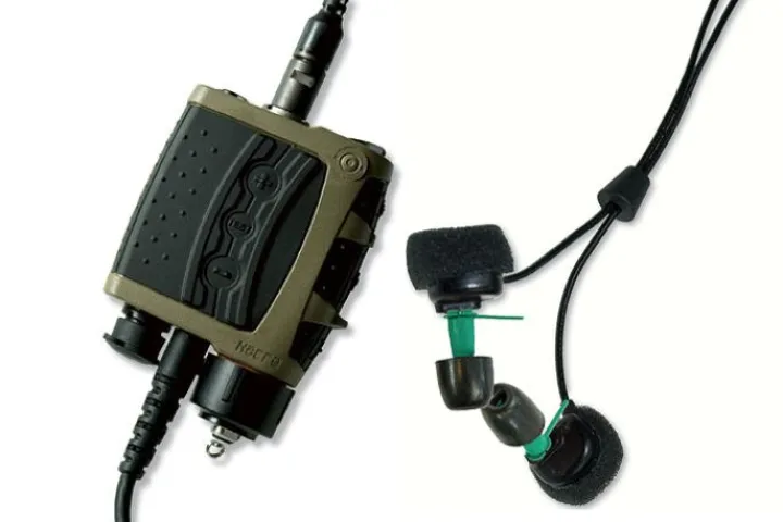 The QUIETPRO Intelligent Hearing System protects users from loud noises, while allowing them to hear other people