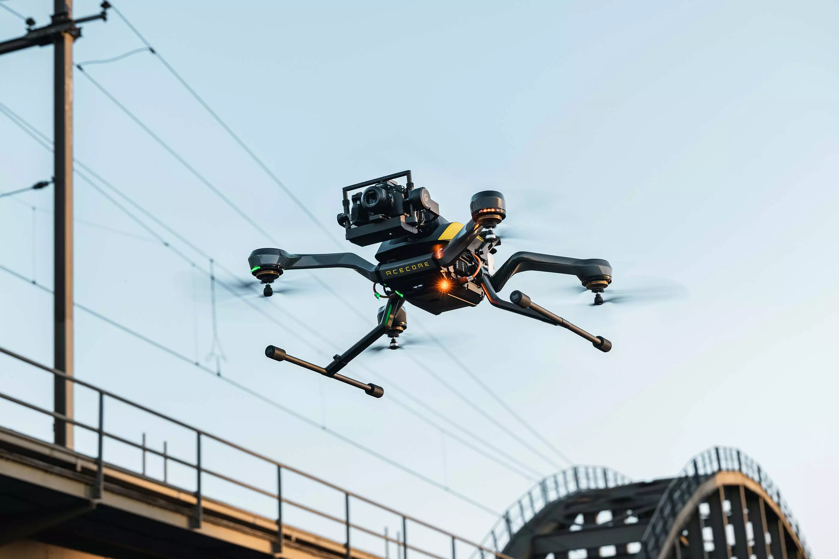 The Zoe Zetona industrial drone can be had in quadcopter or octocopter configurations