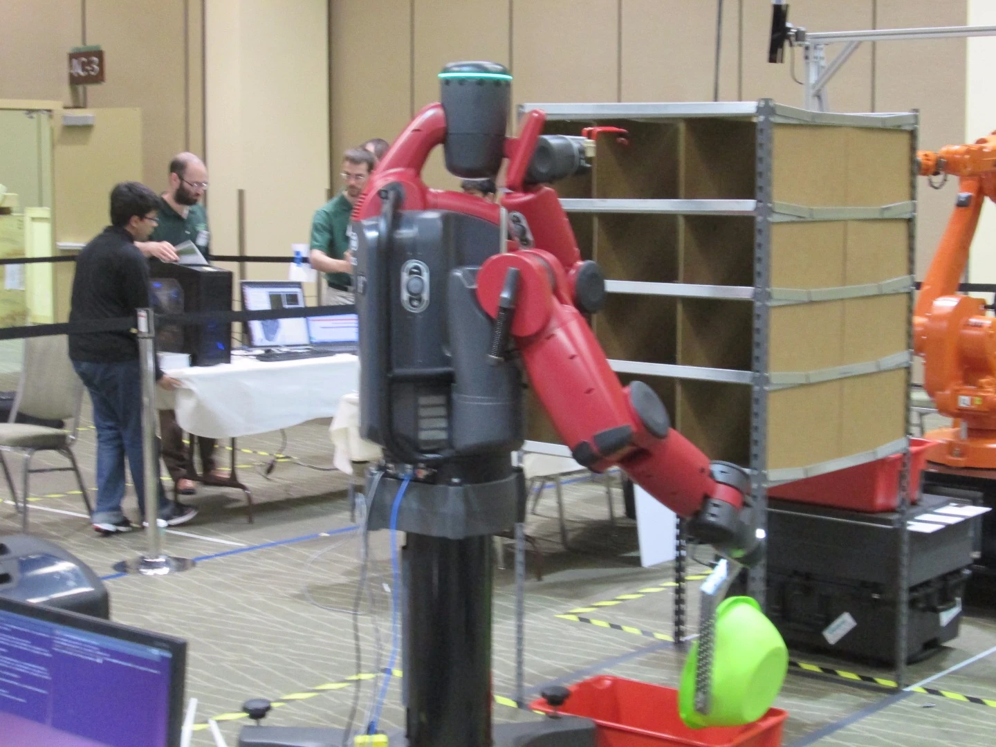 The Amazon Picking Challenge team using a Baxter robot