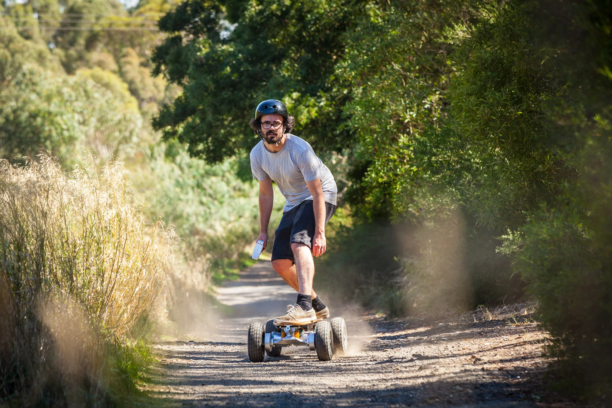 The Dominator 3200 Pro has an 800 W brushed motor attached to each wheel (Photo: Loz Blain/Gizmag.com)