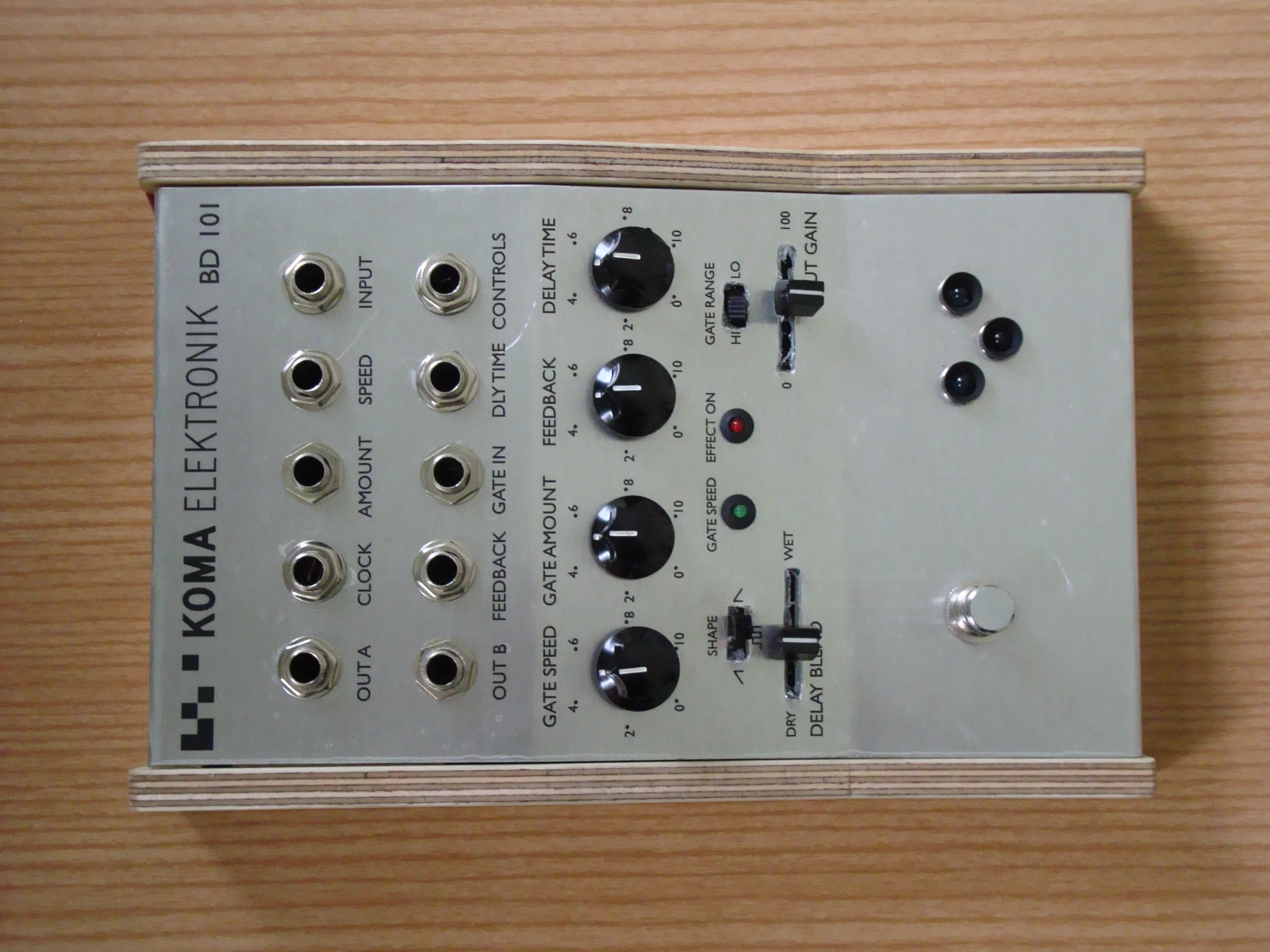 Unit functions can be configured at the patch bay to work with the infrared sensors for touch-free expression and function control