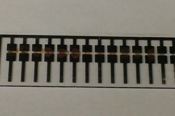 The sensor makes use of modified carbon nanotubes in order to detect decay in meat (Image: MIT/Sophie Liu)