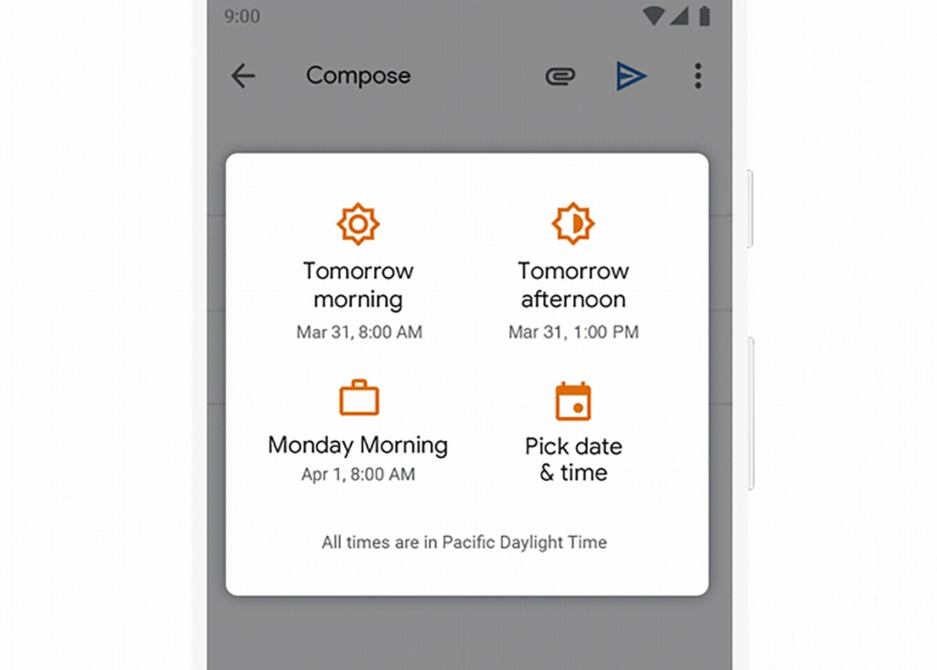You'll soon be able to schedule emails in Gmail to be sent at a certain time