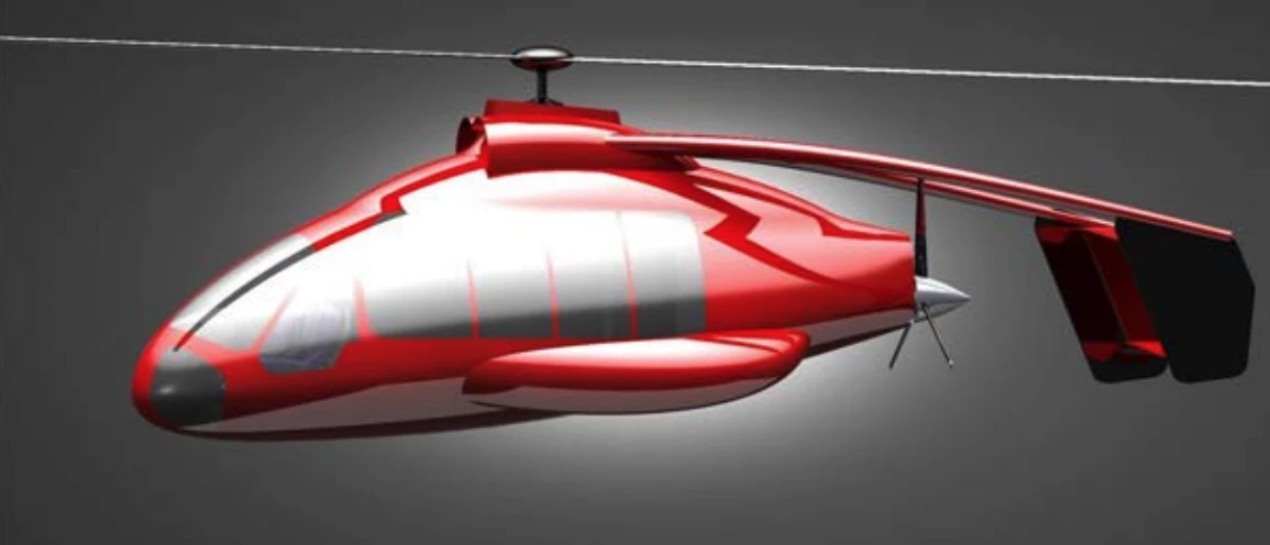 This fairly uninspiring render is the only hint we get so far at what a Skyworks eVTOL air taxi might look like
