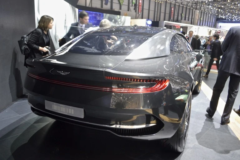 The Aston Martin DBX debuts at the 2015 Geneva Motor Show