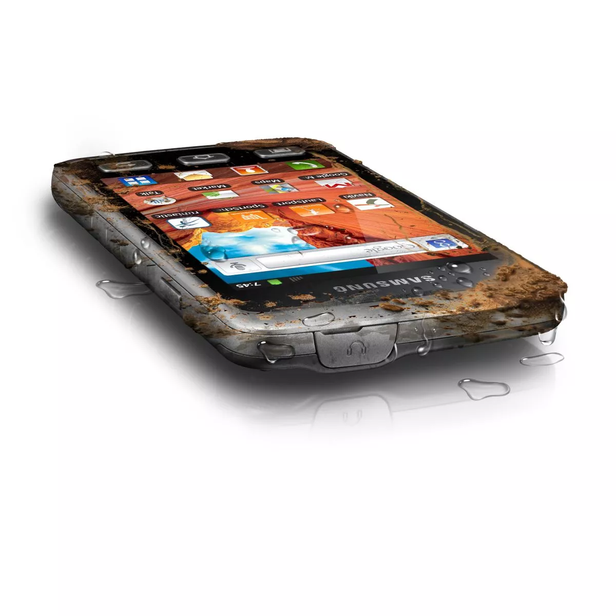 The IP67-certified Samsung Galaxy Xcover will be one of the world's few rugged Android touchscreen smartphones