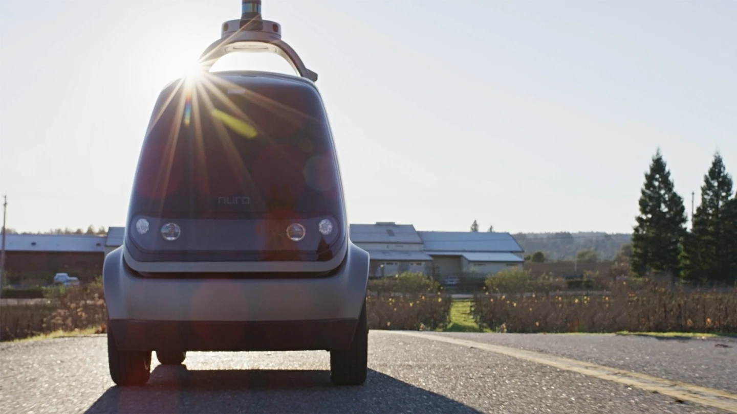 Specifically designed as a delivery vehicle with no driver