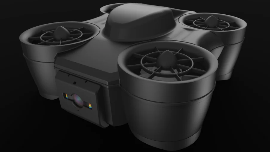 A rendering of the Nano Tornado drone – a 3D-printed flying prototype does already exist