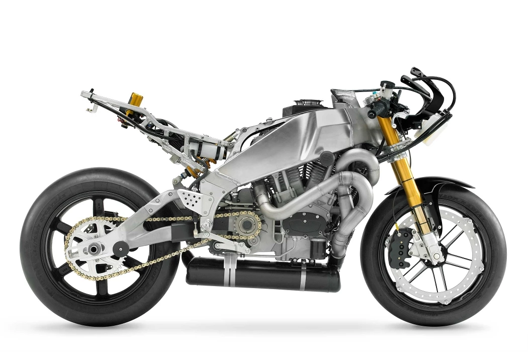The original Buell from Harley-Davidson-owned Buell Motorcycle Company had a very non-conventional layout