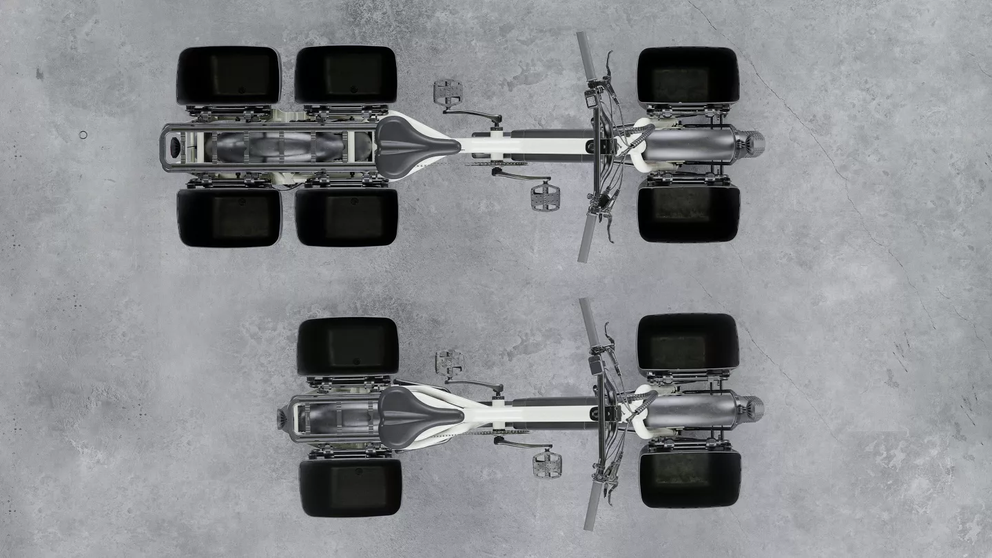 The Globe cargo ebikes: the Haul LT (top) and Haul ST (bottom)
