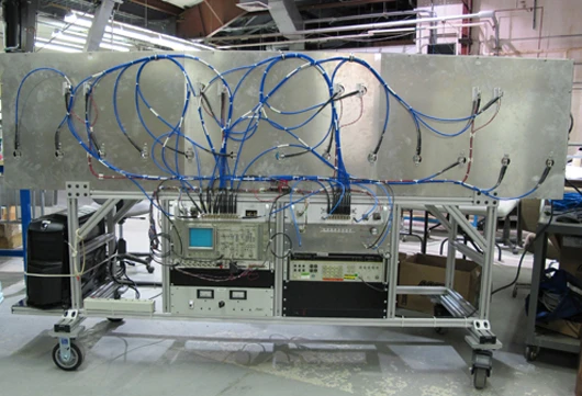 The MIT radar, seen here from the back, can see through concrete walls up to eight inches thick (Photo: MIT)