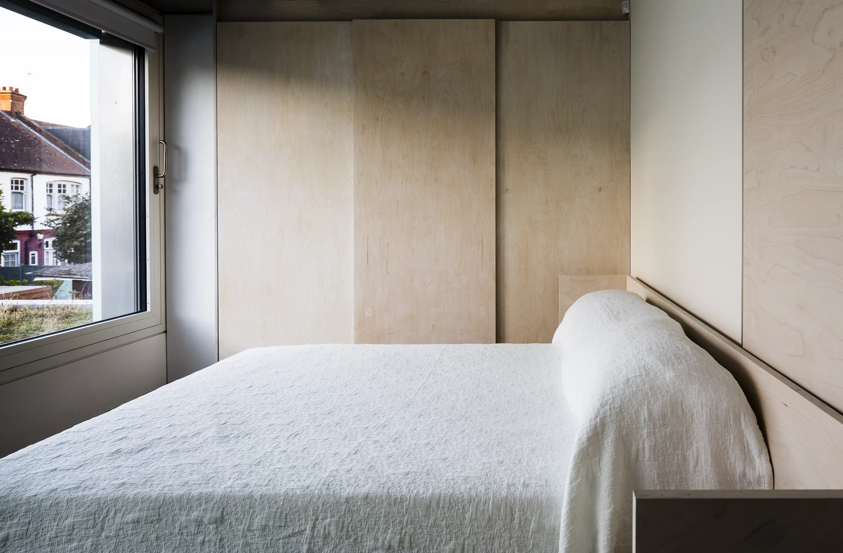 The middle box contains sleeping quarters and bathing facilities