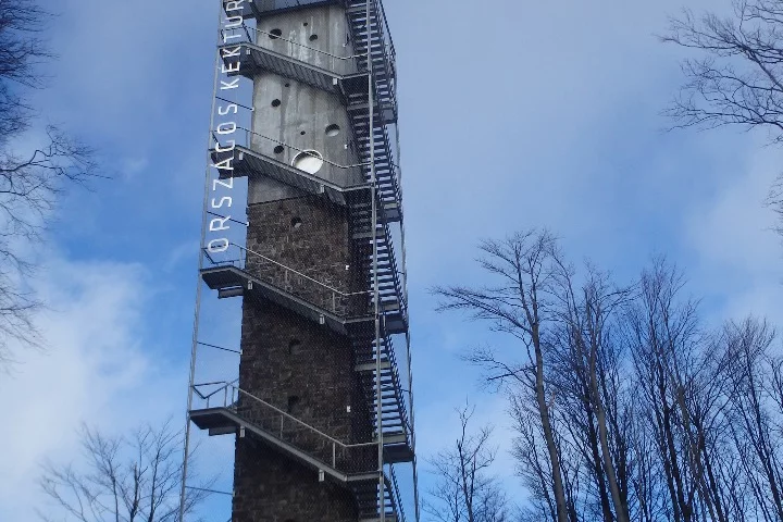 Originally rising to 17 m (55 ft) the Lookout Tower at Galyatető has been extended in height to 30 m (98 ft)