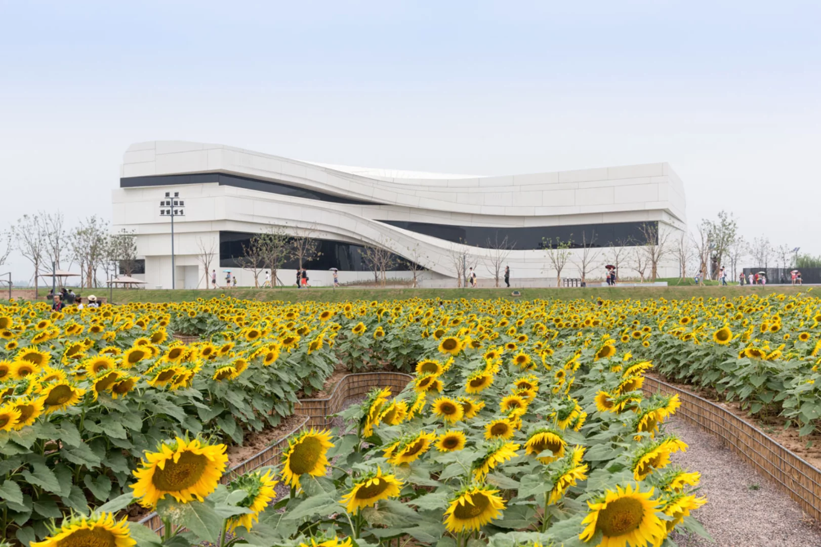 From a collaborative group of Chinese architects and designers called we architect anonymous, this is the Museum of Contemporary Art (MOCA) in Yinchuan. Completed in 2015