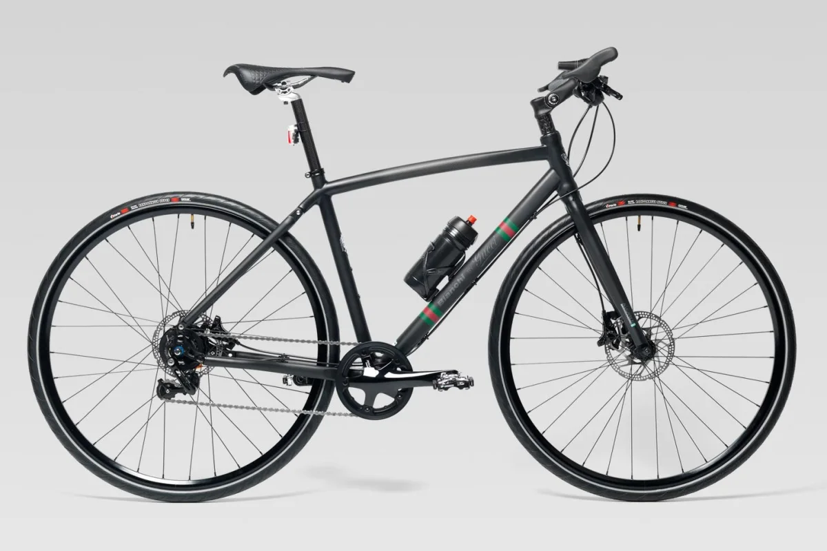 Italian high fashion meets veteran bicycle engineering in the very expensive Bianchi by Gucci carbon bike