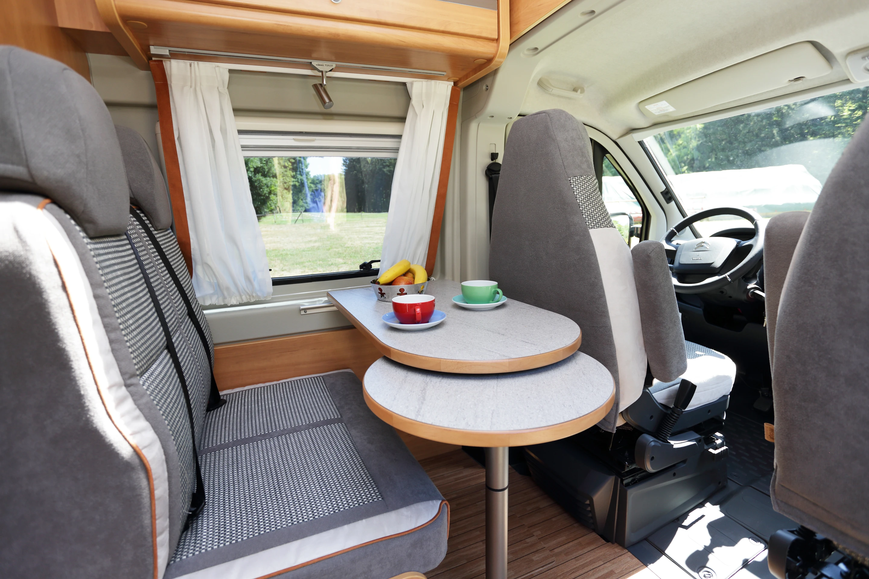 The WildCamp features Pössl's Roadcamp R camper van interior