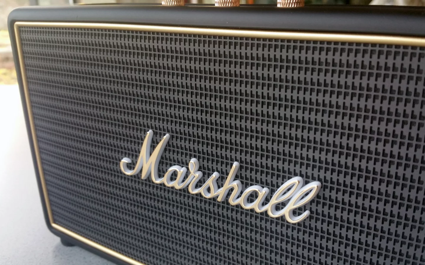 Like its larger siblings, the Marshall Stockwell speaker looks like a cute Marshall amp