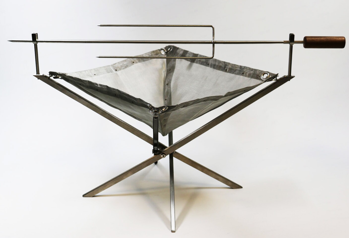 Rollable Fire Pit Takes Wood Fire And Grilling Anywhere