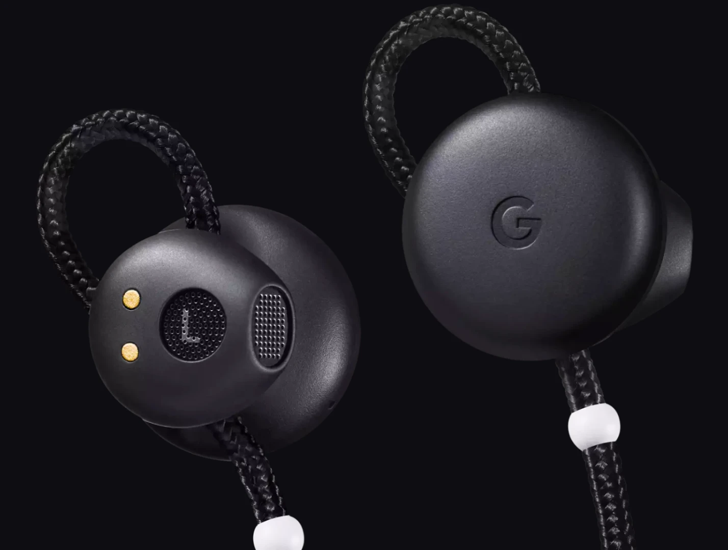 Google's Pixel Buds are available in black, white, or blue