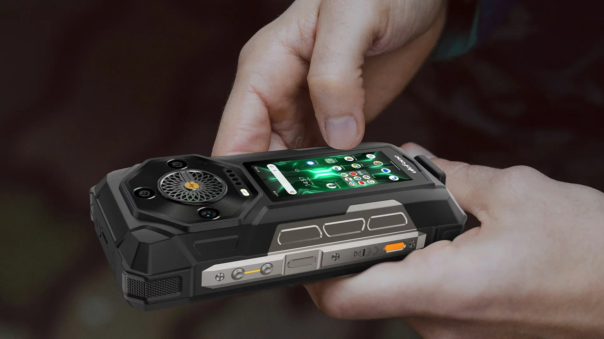 "With the Armor 33 Pro, we're fundamentally transforming how you interact with your rugged phone. Its innovative 3.4-inch large rear screen isn't just a novelty; it offers full-function touch operation, mirroring the front screen experience. Imagine seamlessly switching between screens, enjoying multiple display modes, and truly experiencing a user-friendly large dual-screen setup."