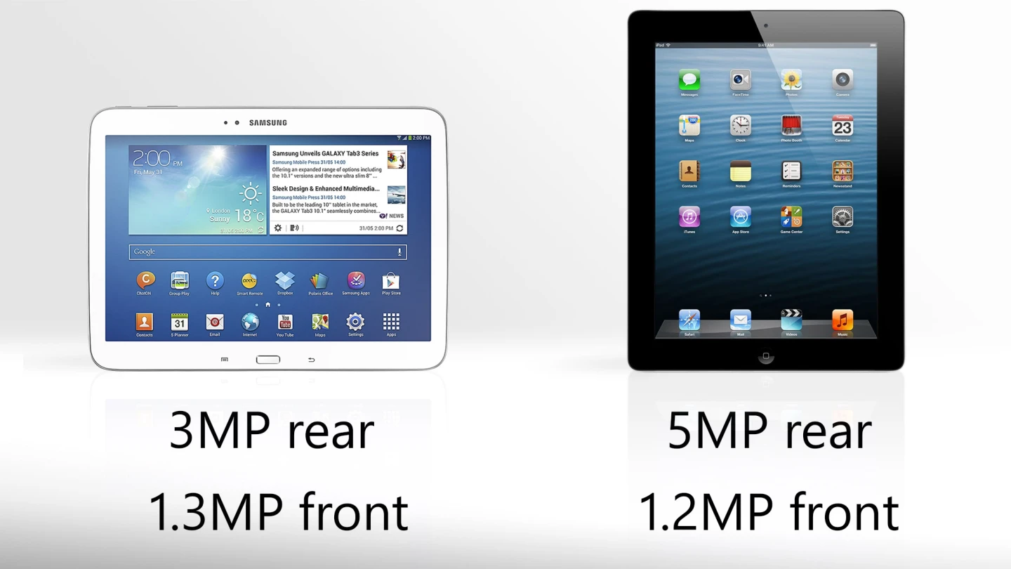 Nothing out-of-this-world from either tablet's cameras