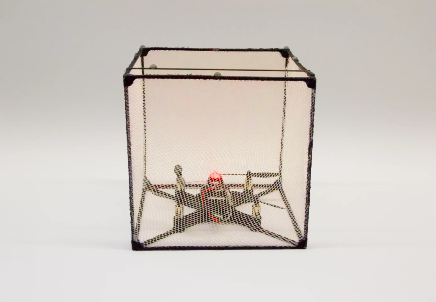 A deformable outer mesh helps the BitDrones create changeable 3D displays