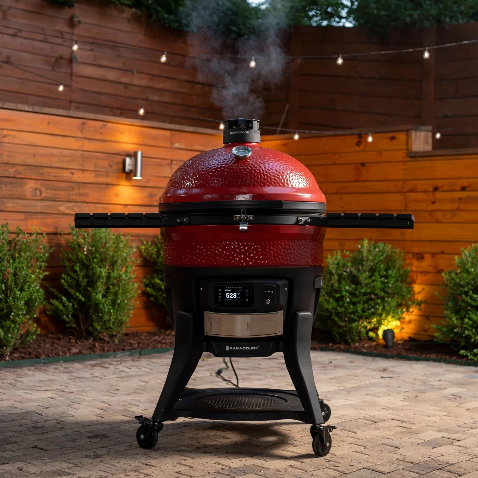 This model features a 24-inch cooking surface diameter, and comes with all the features of the original Konnected Joe