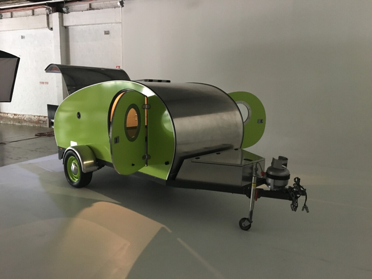 Cool Beans adds extra curves and color to the humble teardrop trailer