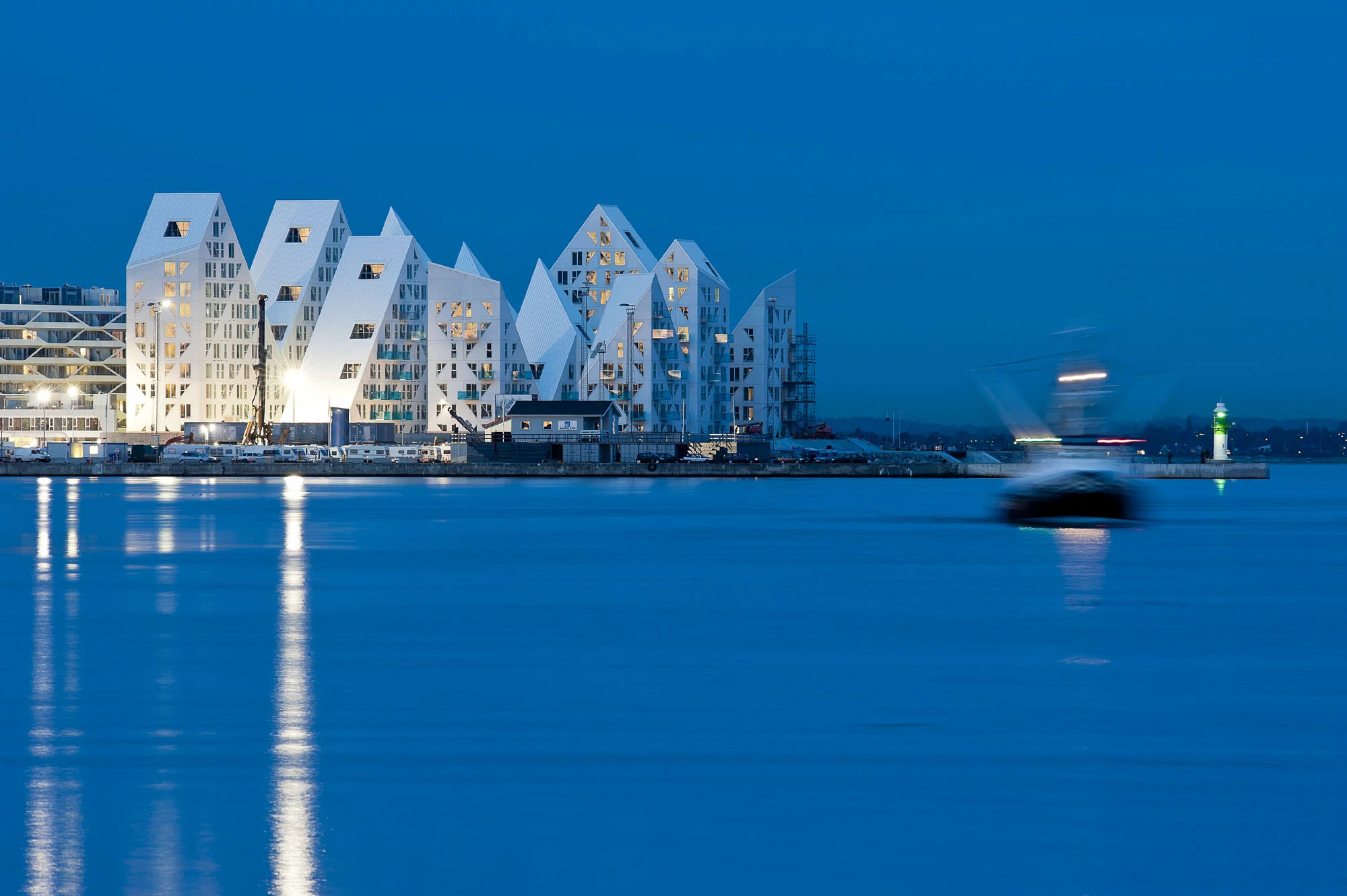 The Iceberg (Isbjerget) is designed to resemble a stylized version of its namesake
