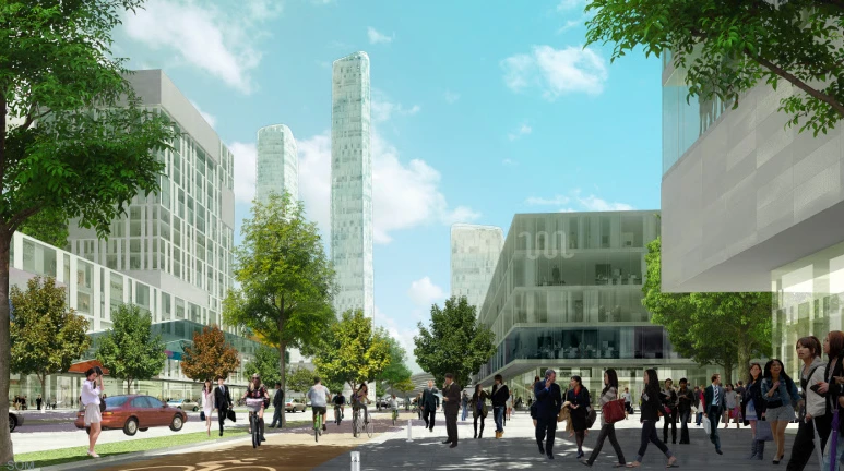 SOM hopes that combined, the bus system, walking and cycling will account for 80% of inner city journeys