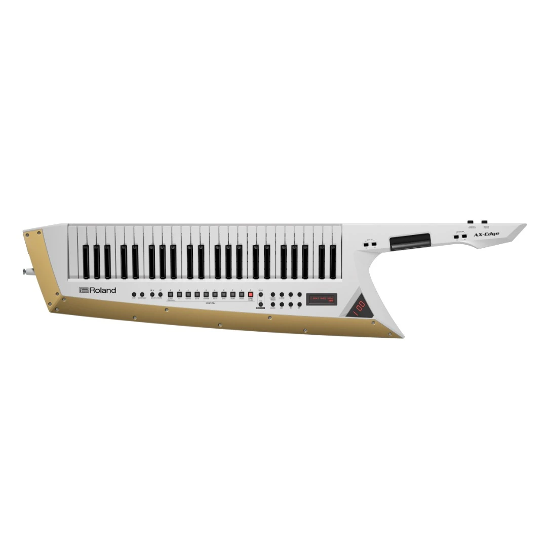 The AX-Edge's "neck" is where you'll find a modulation bar, pressure sensitive pitch ribbon and control buttons