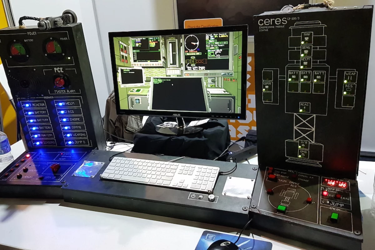 New Atlas tries out Objects In Space, a space trading and stealth game that can be played on a huge DIY control panel full of buttons, switches and LEDs