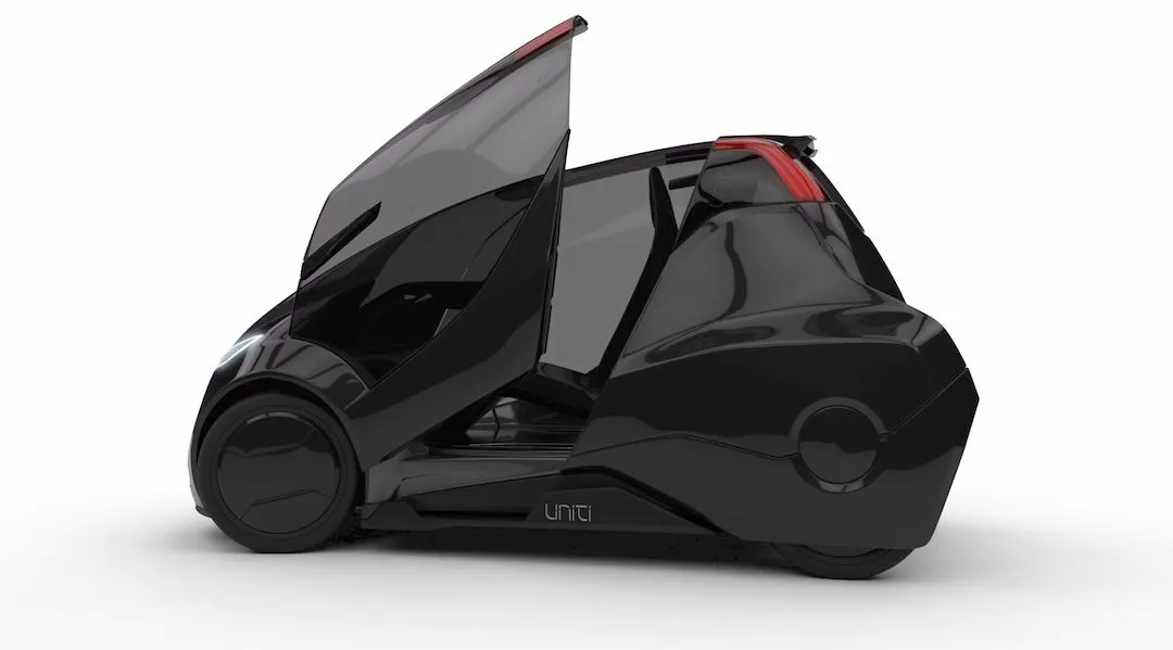 The Uniti is a small two-seater car designed for city driving