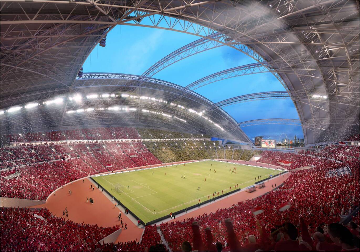 Interior of the National Sports Stadium (Image: © Singapore Sports Hub_Oaker)