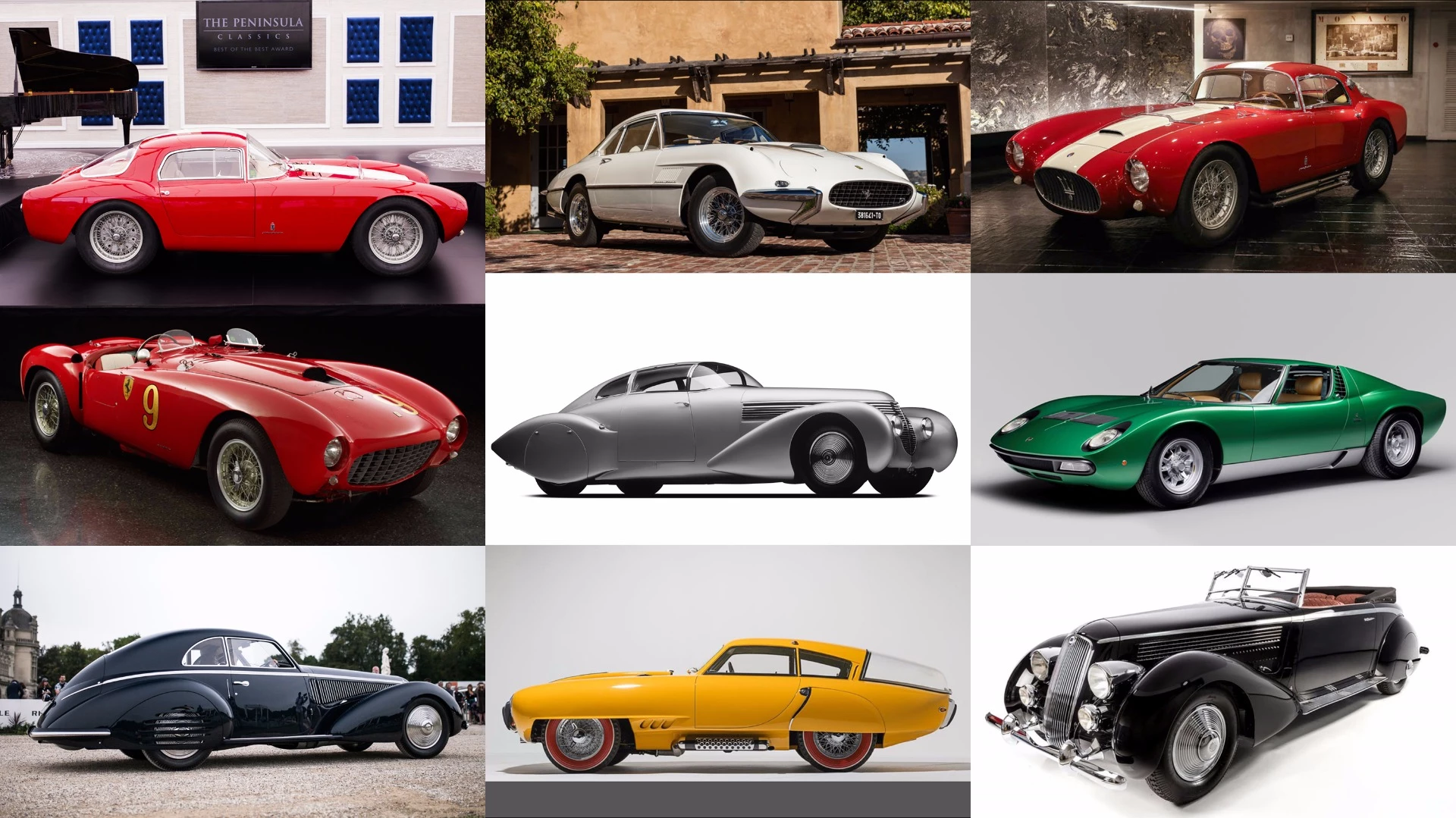 The best of the best finalists all won major concours d'elegance events during 2016