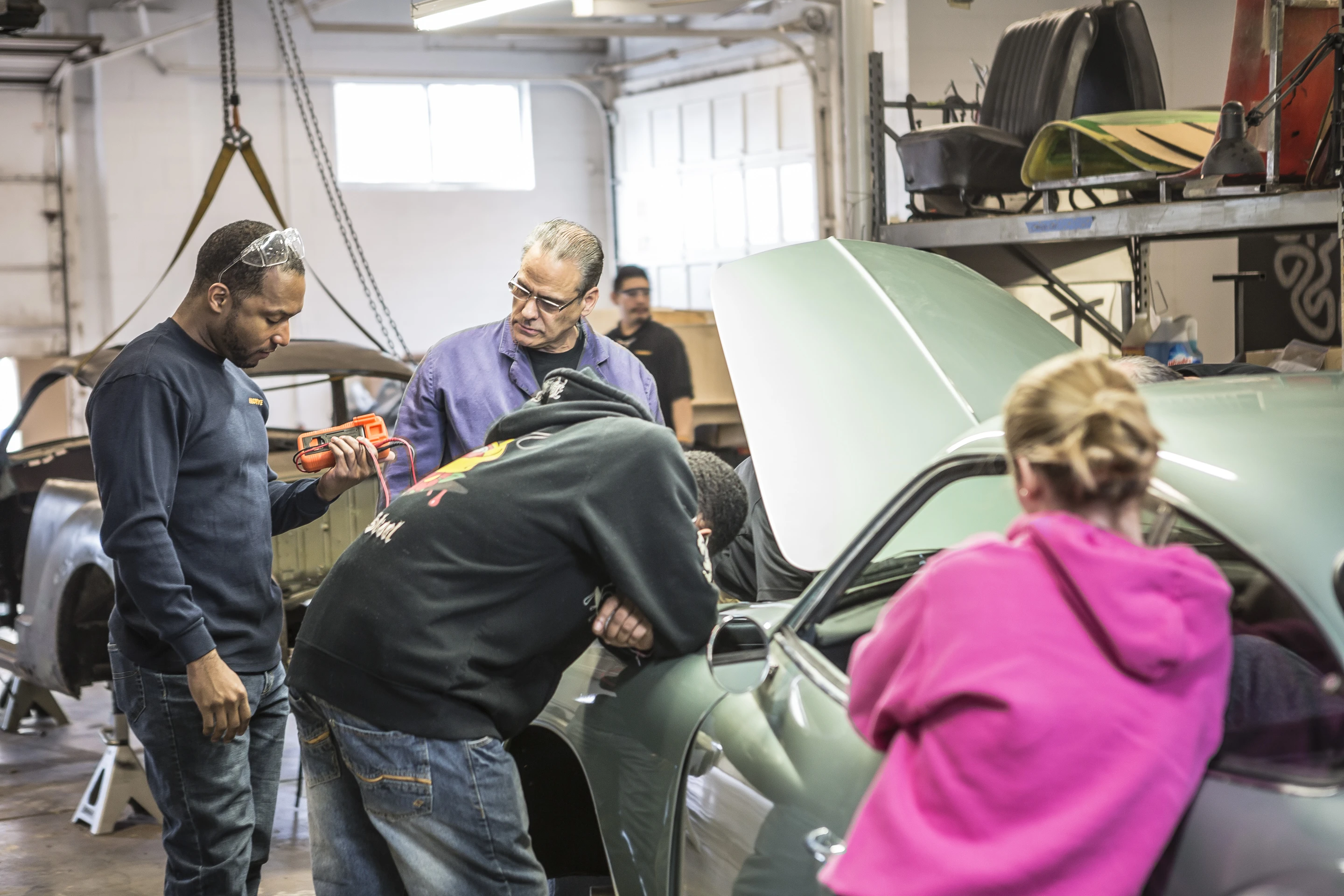 The vehicle has been fitted with an Arduino device that's designed to monitor social networking activity relating to the project