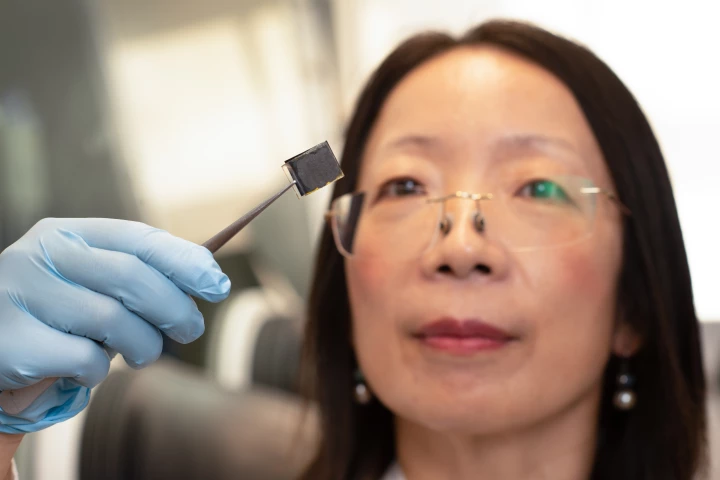 Professor Hongxia Wang from the Queensland University of Technology has led the development of perovskite solar cells that incorporate nanodots made out of human hair, which afford them a protective layer