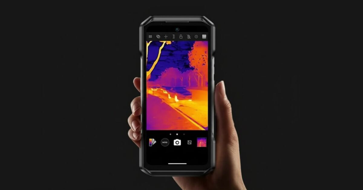 Rugged beast of a phone packs thermal and night vision for field pros