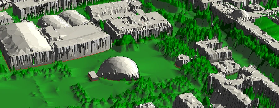The LIDAR data is used to create a 3D model of the territory (Image: MIT)