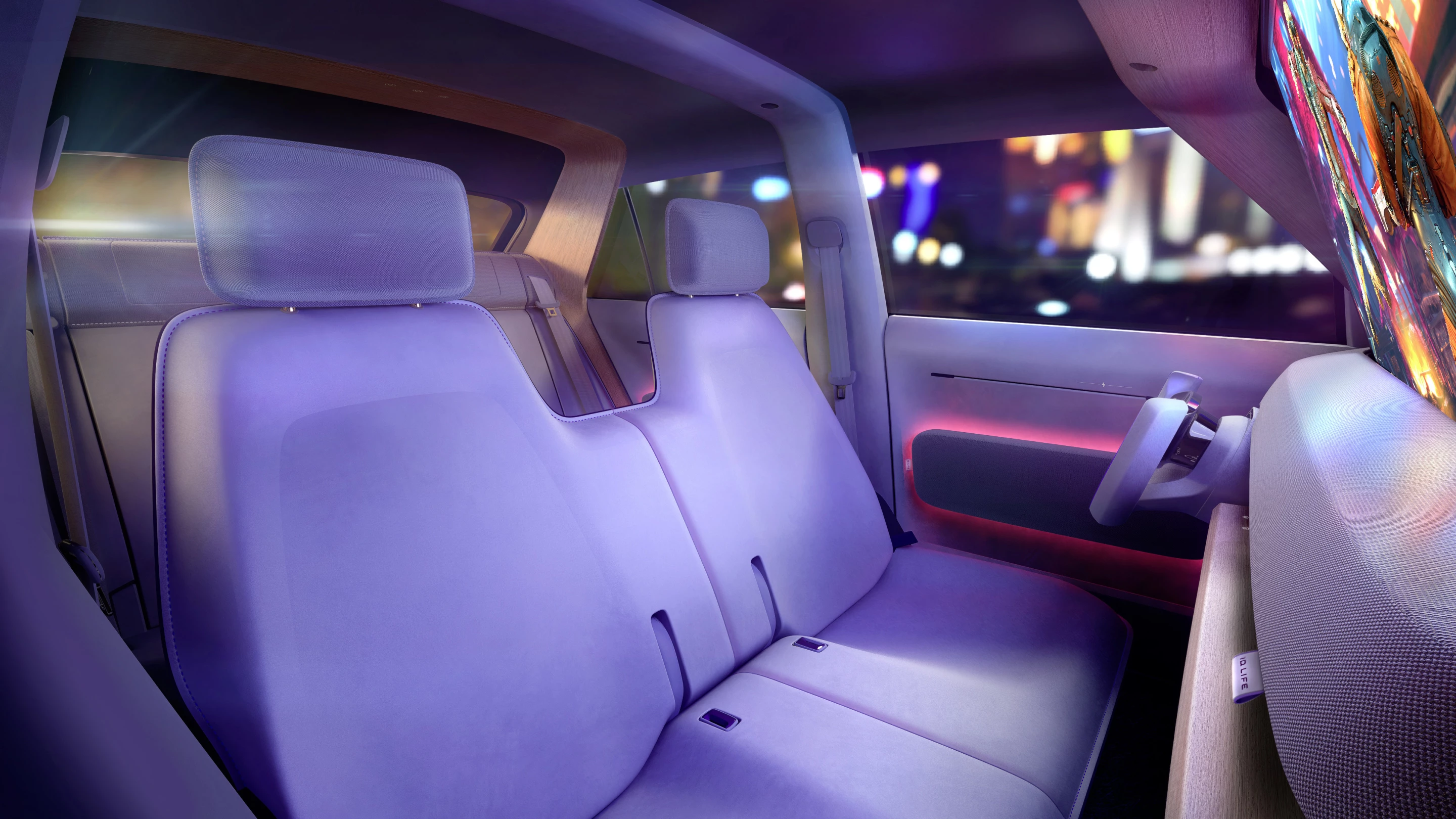 The ID. Life doesn't end its duties at the parking lot, working as a cinema and gaming room