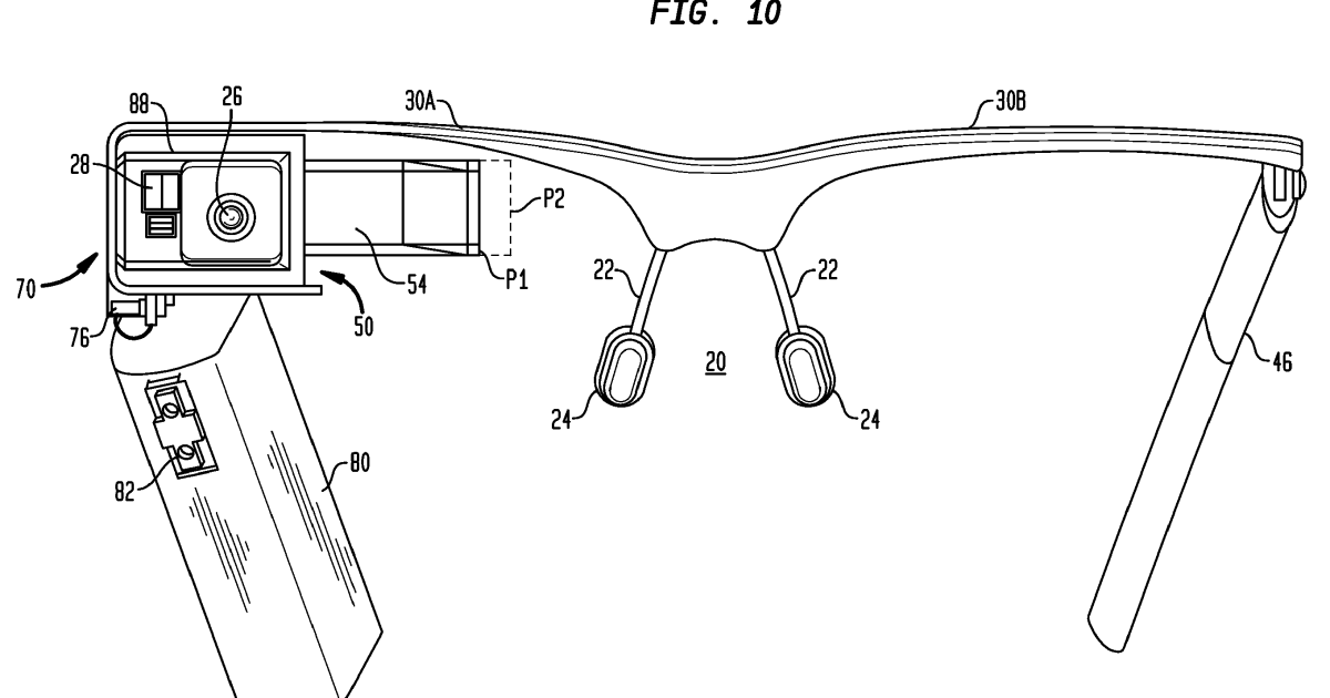 Google Glass patent reveals design details
