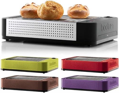 Bodum's new flat toasters allow you to toast or warm just about anything
