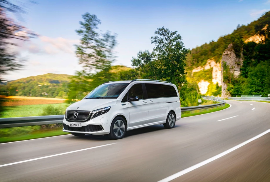 Each EQV camper van comes standard with a fixed roof and single bed, and a pop-up sleeper roof is optional