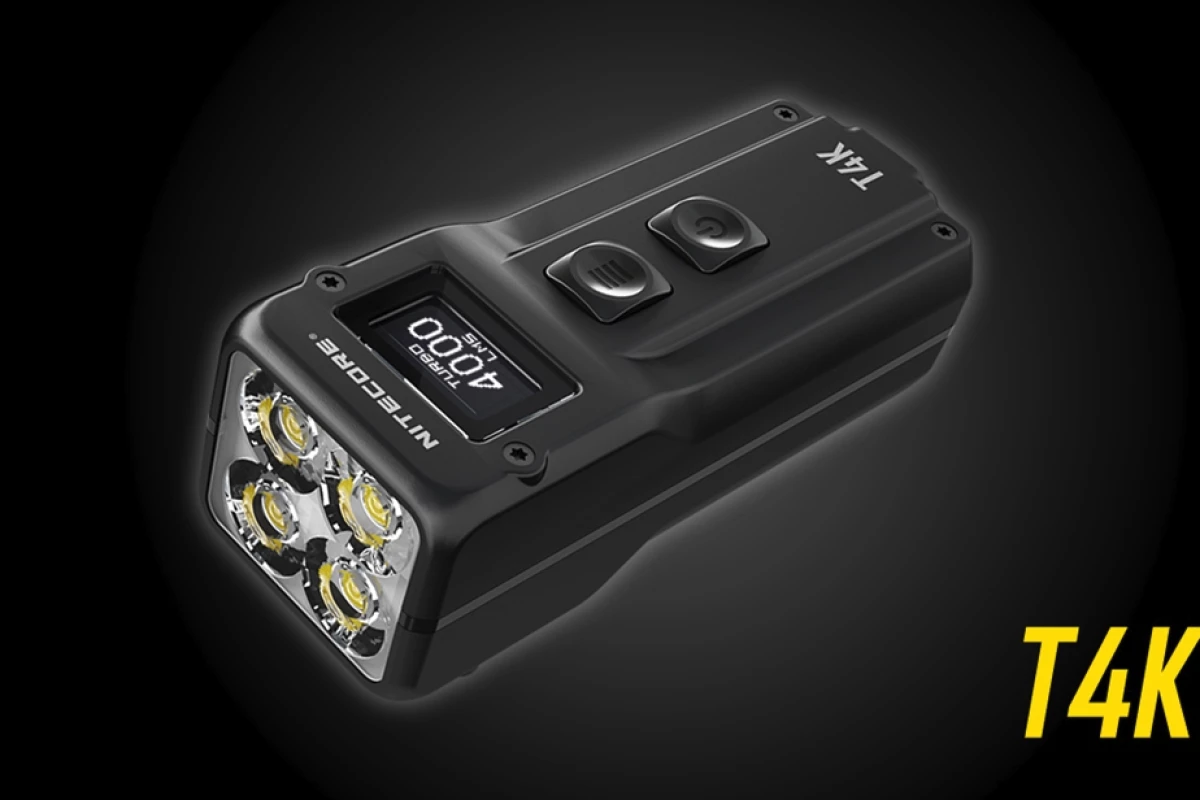 The T4K becomes the latest, most powerful member of Nitecore's keychain series